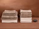 Gästehandtücher Velours Classic Taupe 30x50 - 4 st