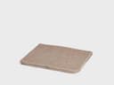 Babydecke Merinowolle Light Brown/White 75x100