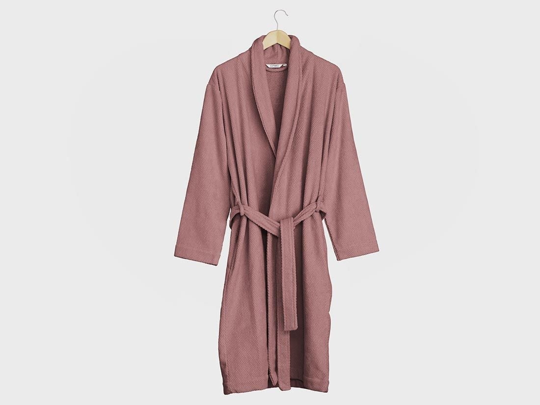 Bademantel Mini Dots Blush Rose XL