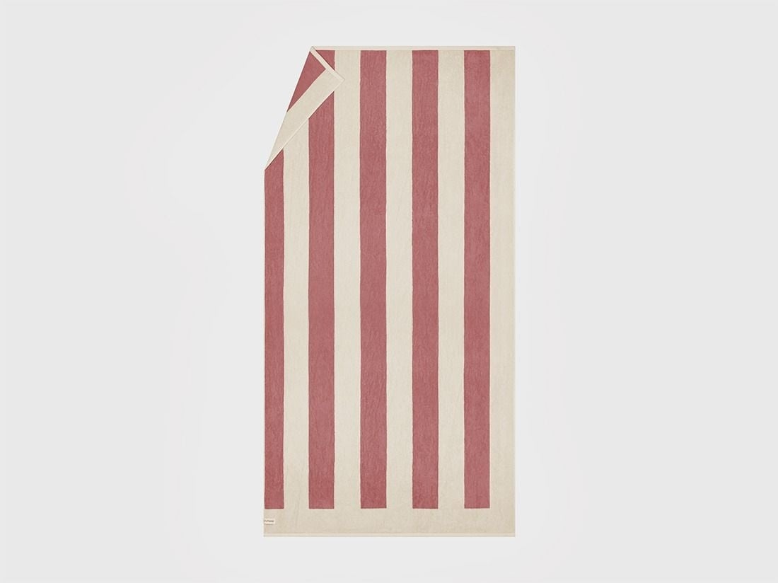 Strandtuch Velours Blush Rose Stripe 100x180 - 1 Stk