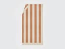 Strandtuch Velours Terracotta Stripe 100x180 - 1 Stk