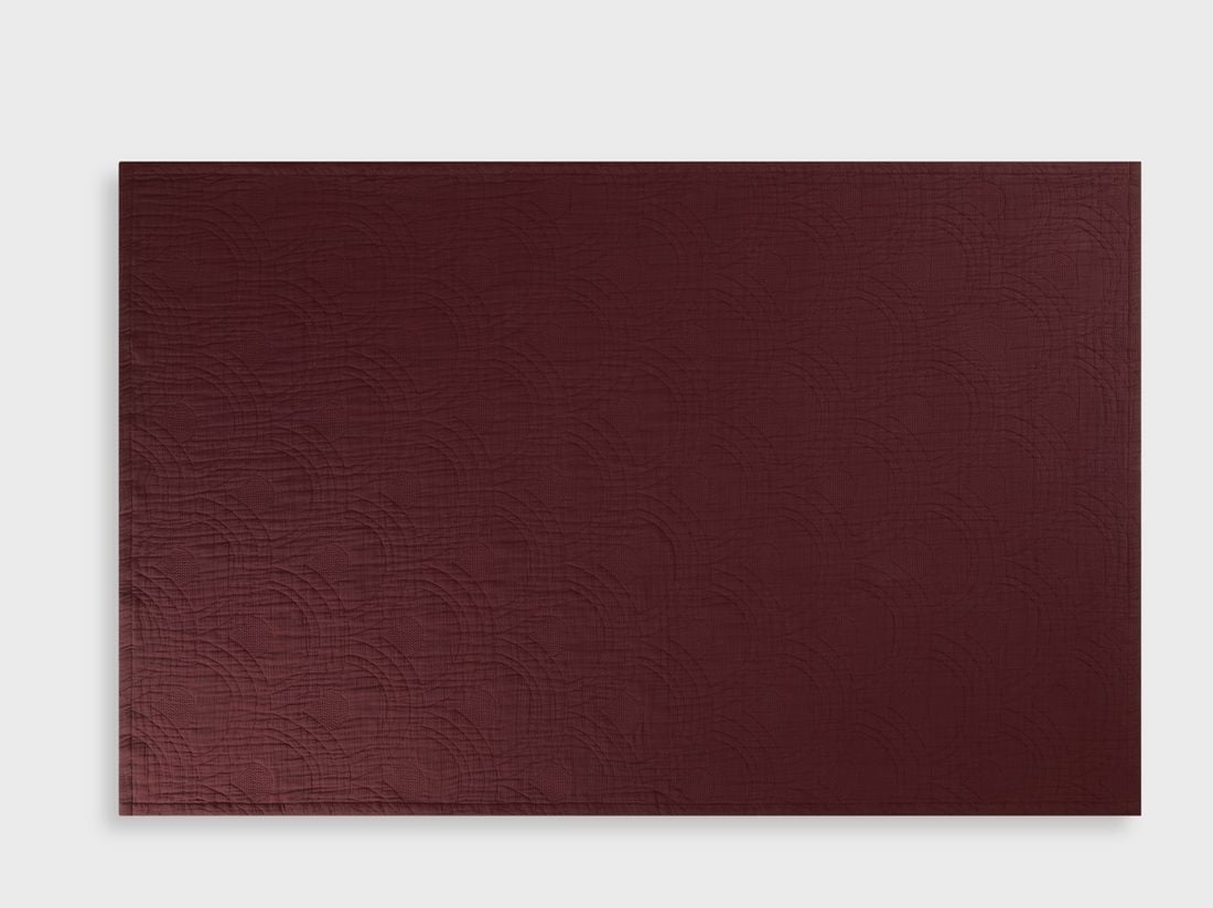 Musselin-Tagesdecke Bio-Baumwolle Arch Bordeaux