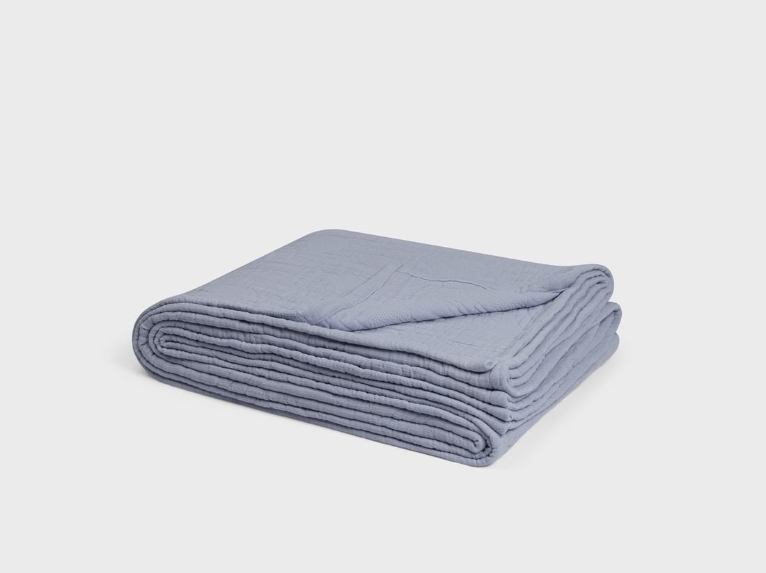 Musselin-Tagesdecke Bio-baumwolle Arch Lavender Blue 200x230