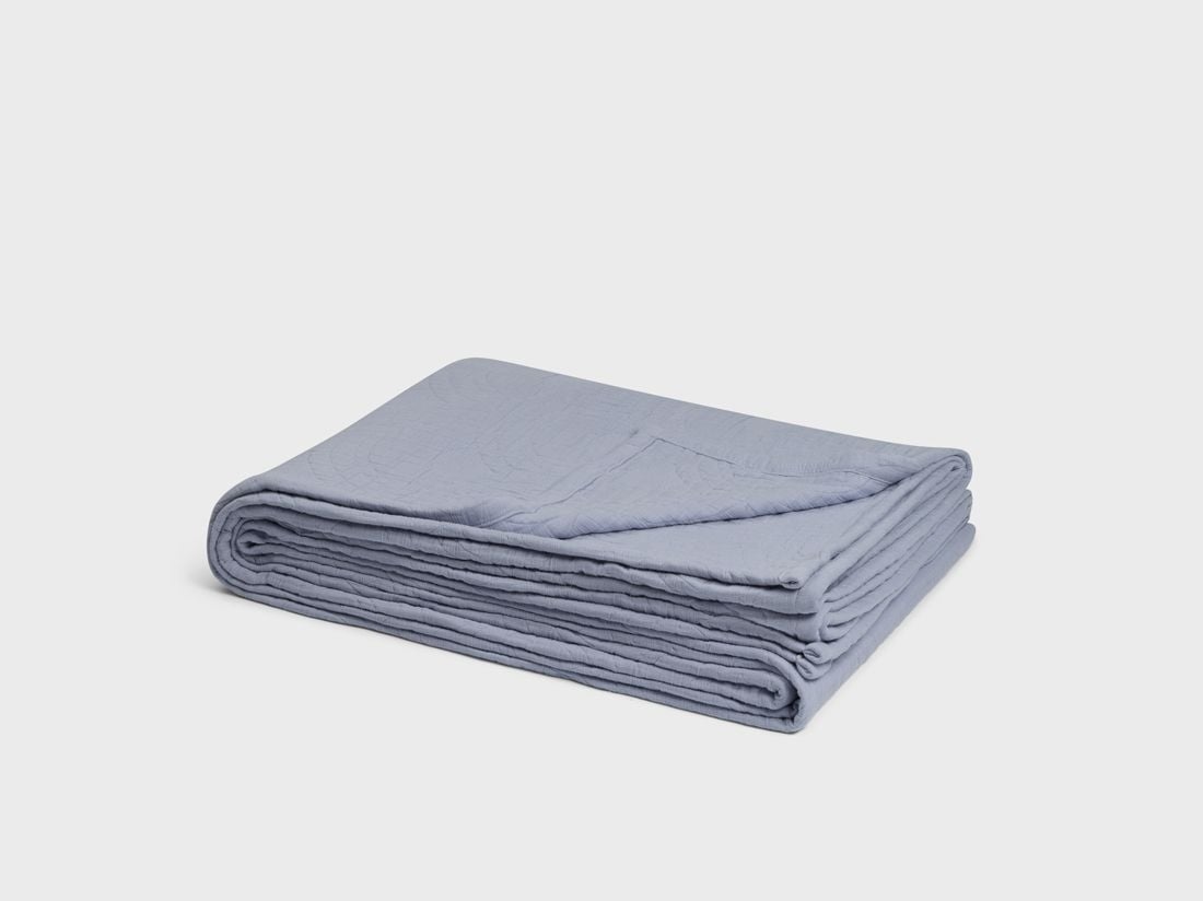 Musselin-Tagesdecke Bio-baumwolle Arch Lavender Blue 260x240