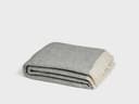 Decke Merinowolle Grey Melange 150x210