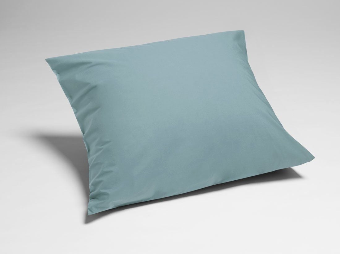 Kissenbezug Perkal-Baumwolle Petrol Blue 80x80