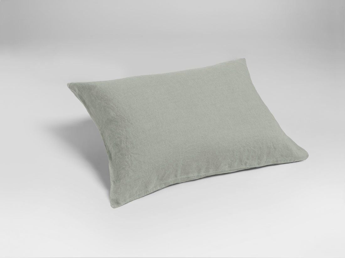 Kissenbezug Gewaschenes Leinen misty green 50x60