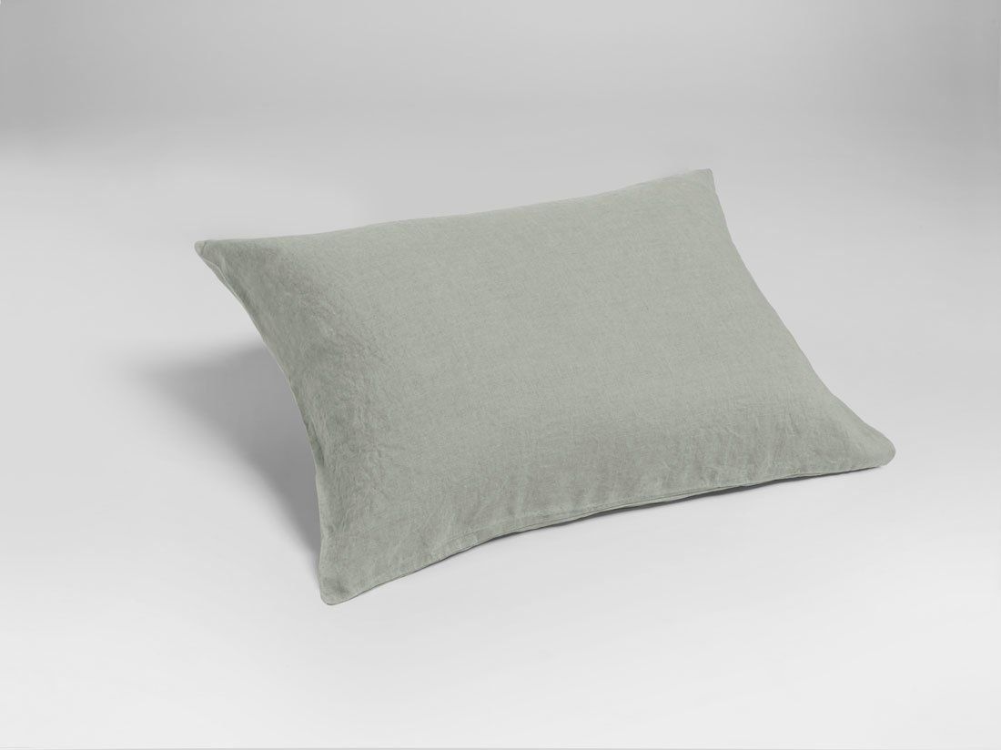 Kissenbezug Gewaschenes Leinen misty green 50x60