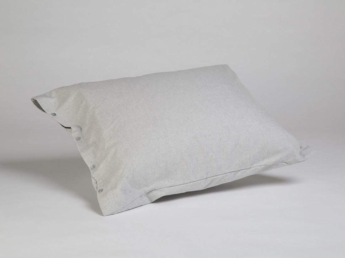 Kissenbezug Flanell light grey 50x60