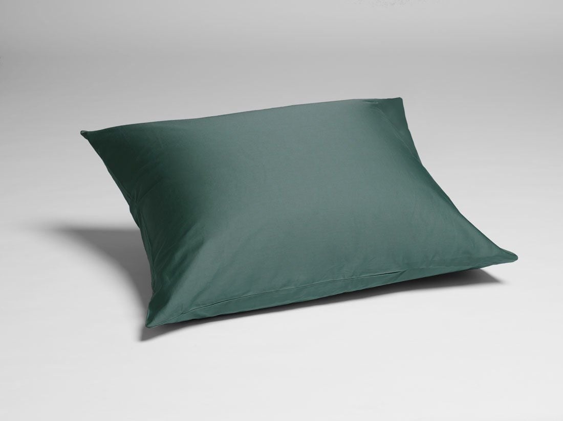 Kissenbezug Baumwollsatin Deep Green