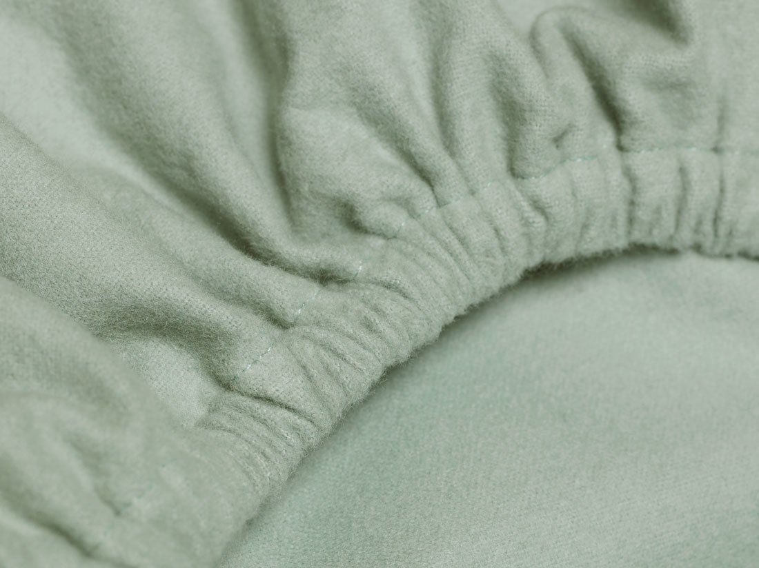 Spannbettlaken Flanell Pale Green