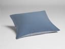 Kissenbezug TENCEL™ Doubleface Blue Stripe/Blue Chambray