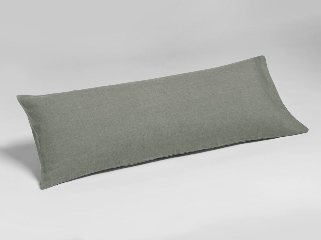Kissenbezug Gewaschenes Leinen Stone Green 40x80