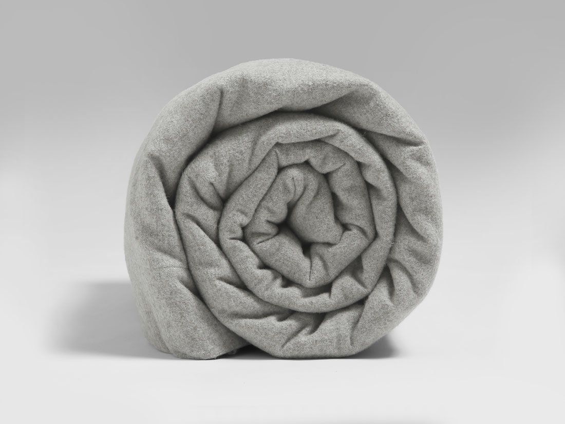 Laken Flanell Light Grey 200x260
