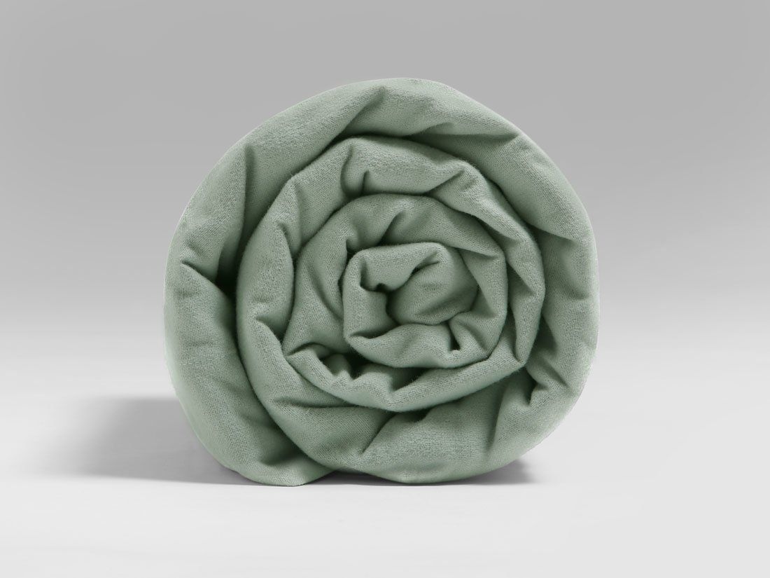 Laken Flanell Pale Green 240x260