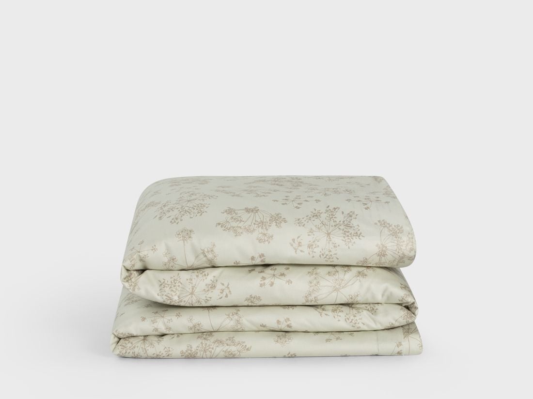 Kinderbettwäsche Baumwollsatin Naturell Bloom 100x135