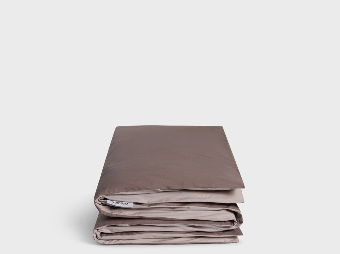 Kinderbettwäsche Perkal-Baumwolle Double Face Rose/Mauve 100x135