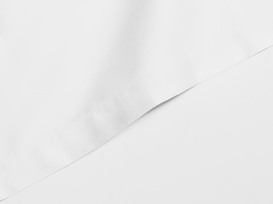 Laken Baumwollsatin Pure White