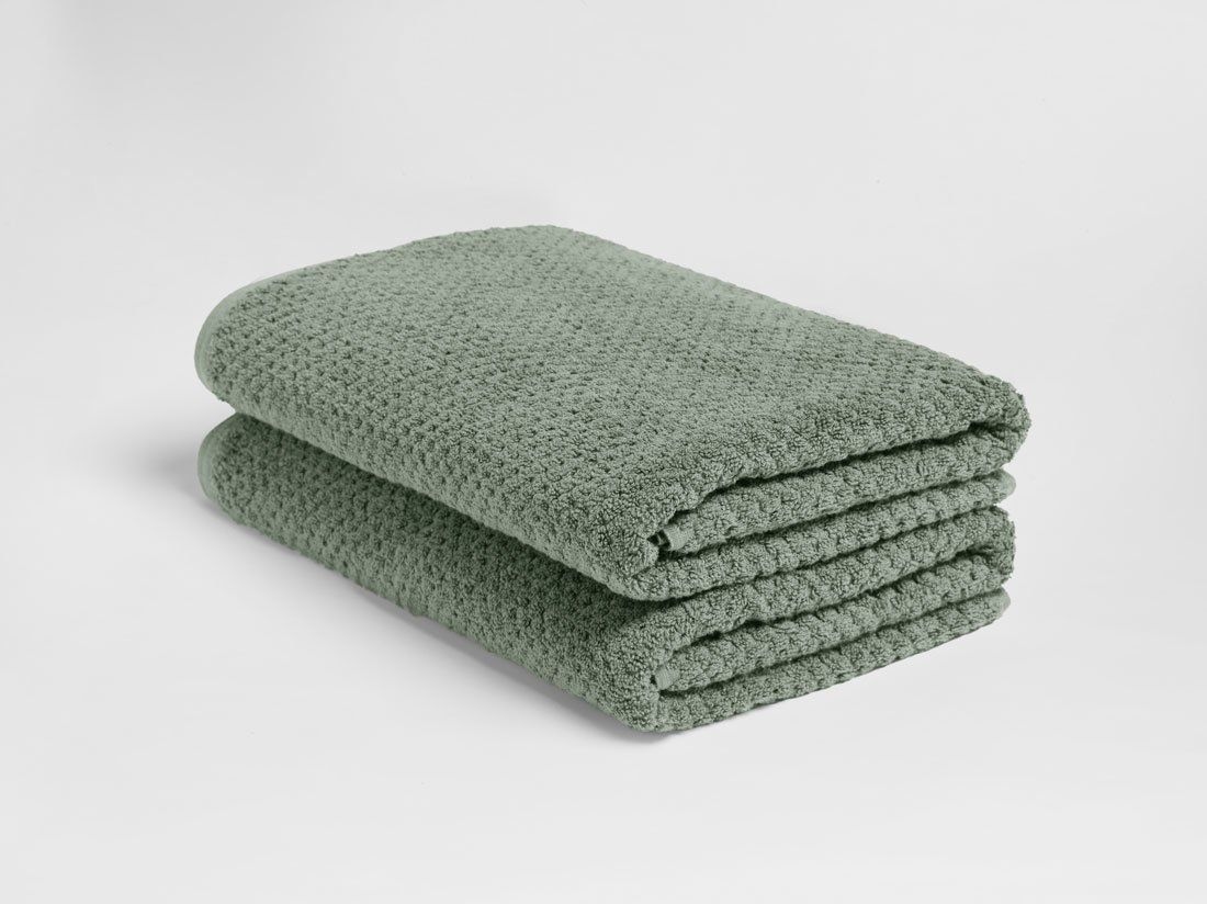 Duschtücher Dots Stone Green 70x140 - 2 st