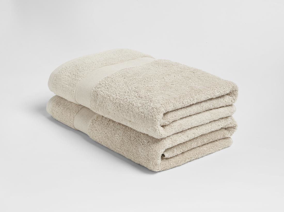 Duschtücher Terry White Sand 70x140 - 2 Stk