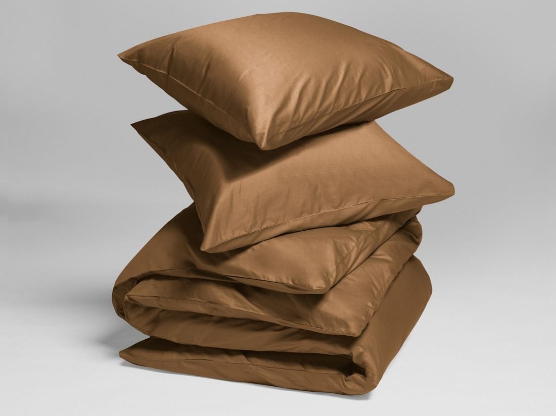 Satin-Bettwäsche Caramel