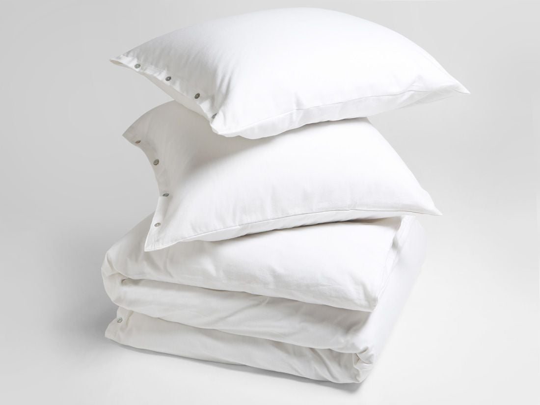 Flanell-Bettwäsche Pure White