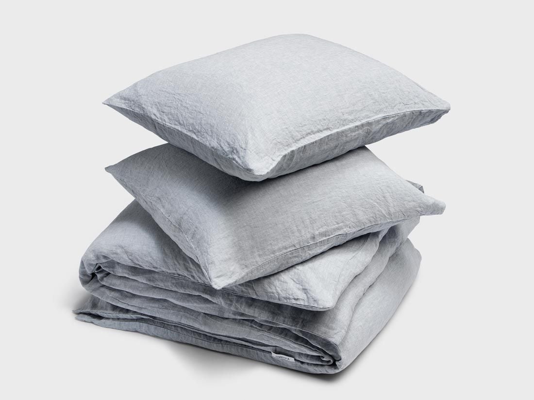 Leinen-Bettwäsche Blue Chambray