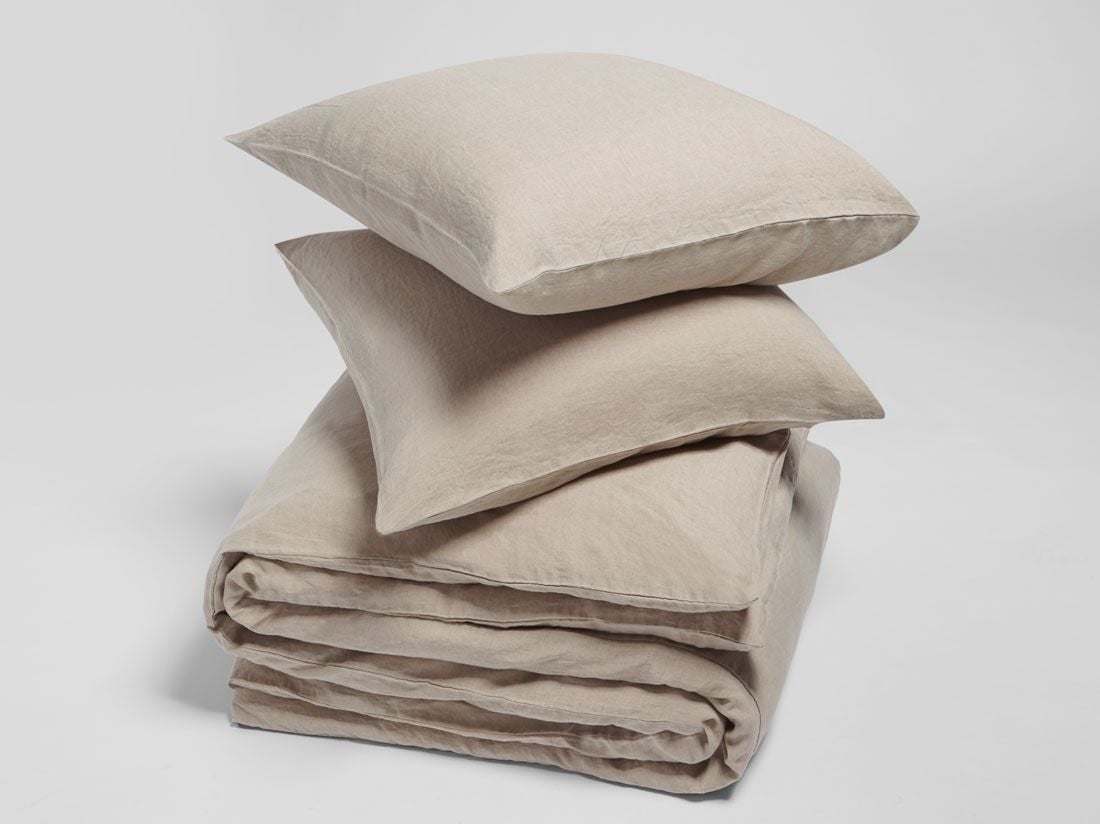 Leinen-Bettwäsche Naturell