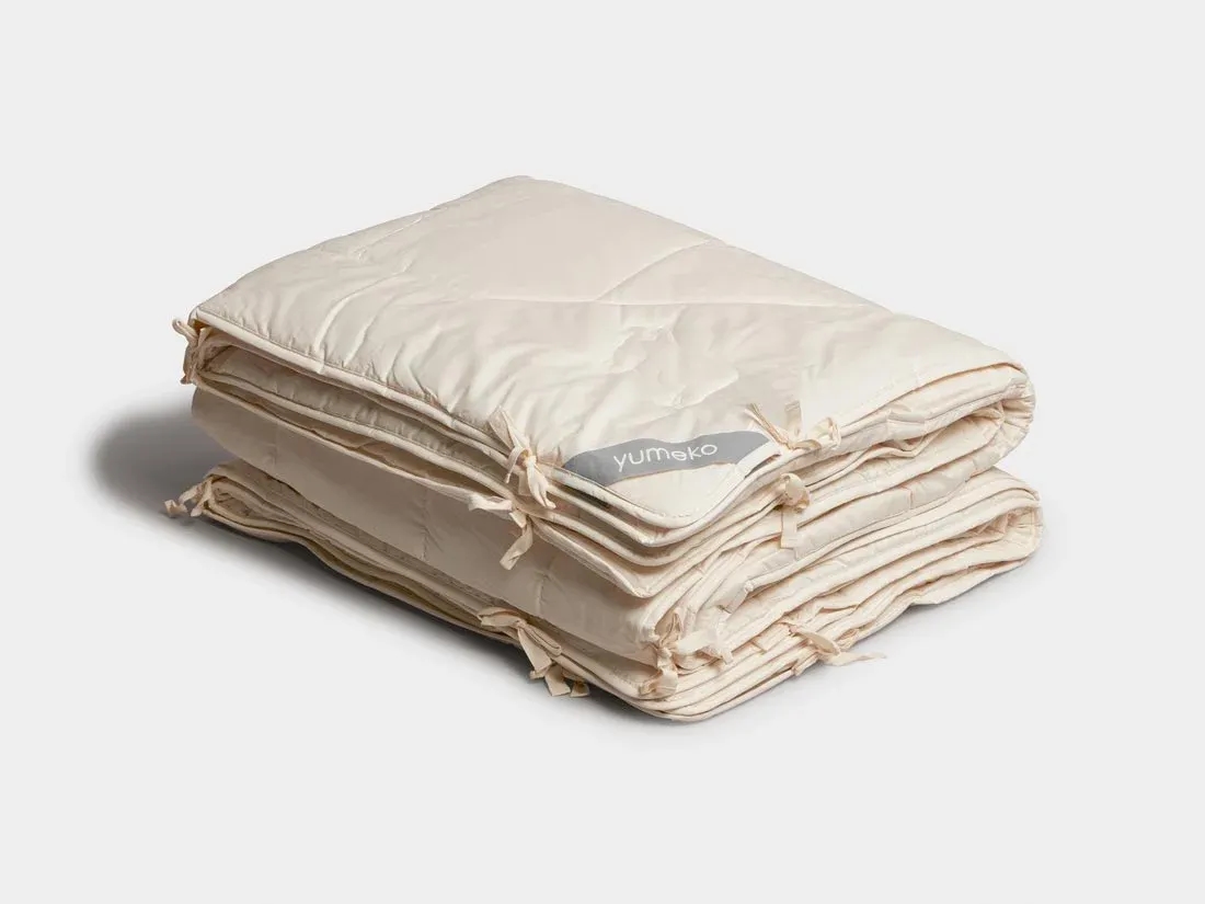 4-Jahreszeiten-Bettdecke Schurwolle 260x220