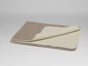 Decke Merinowolle Light Brown/White 150x220