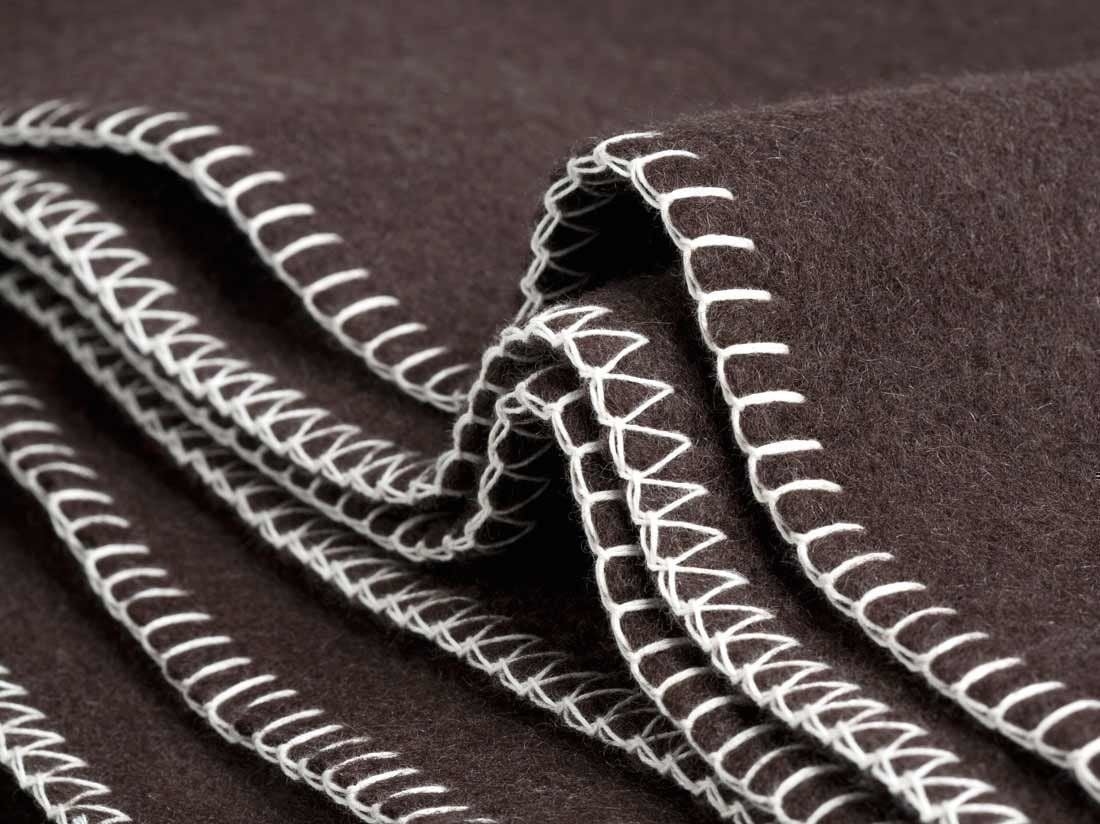 Decke Yakwolle Dark Brown