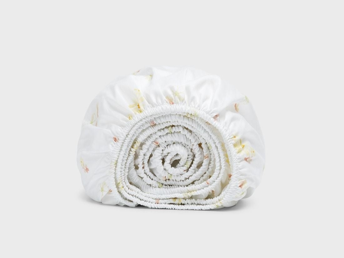 Spannbettlaken Baumwollsatin Flower Valley