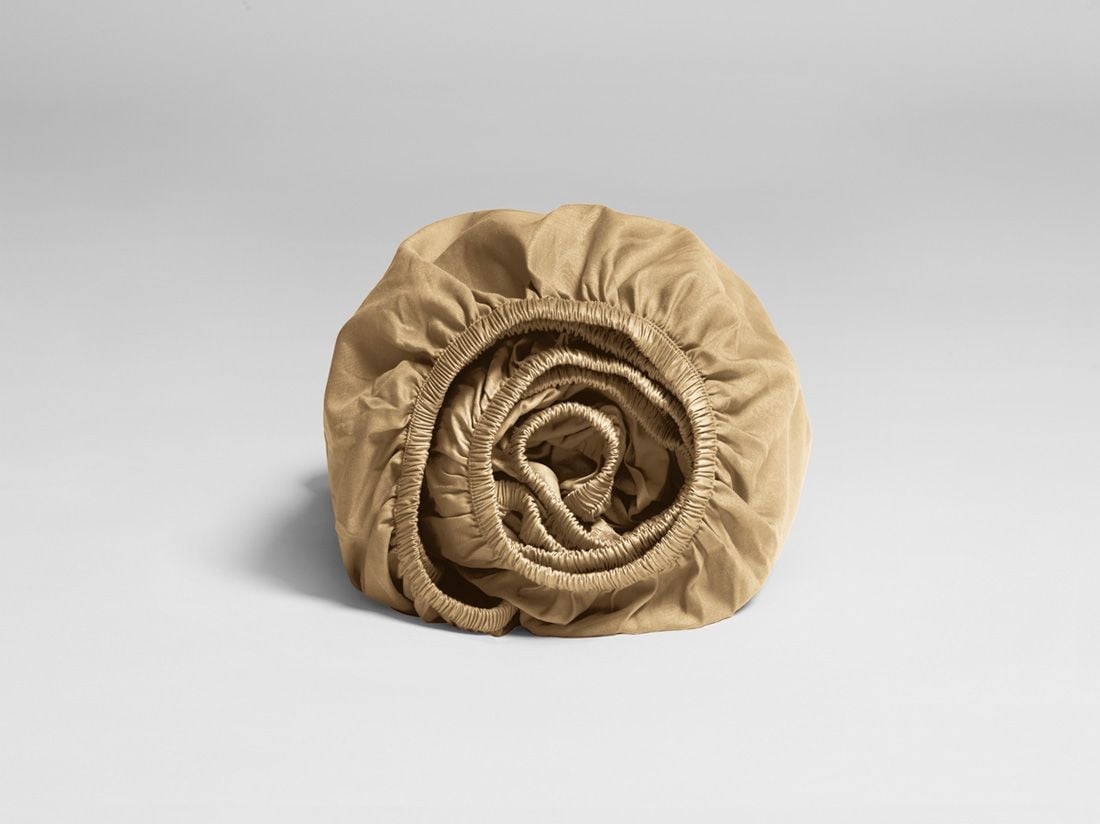 Spannbettlaken Baumwollsatin Honey 90x210x30