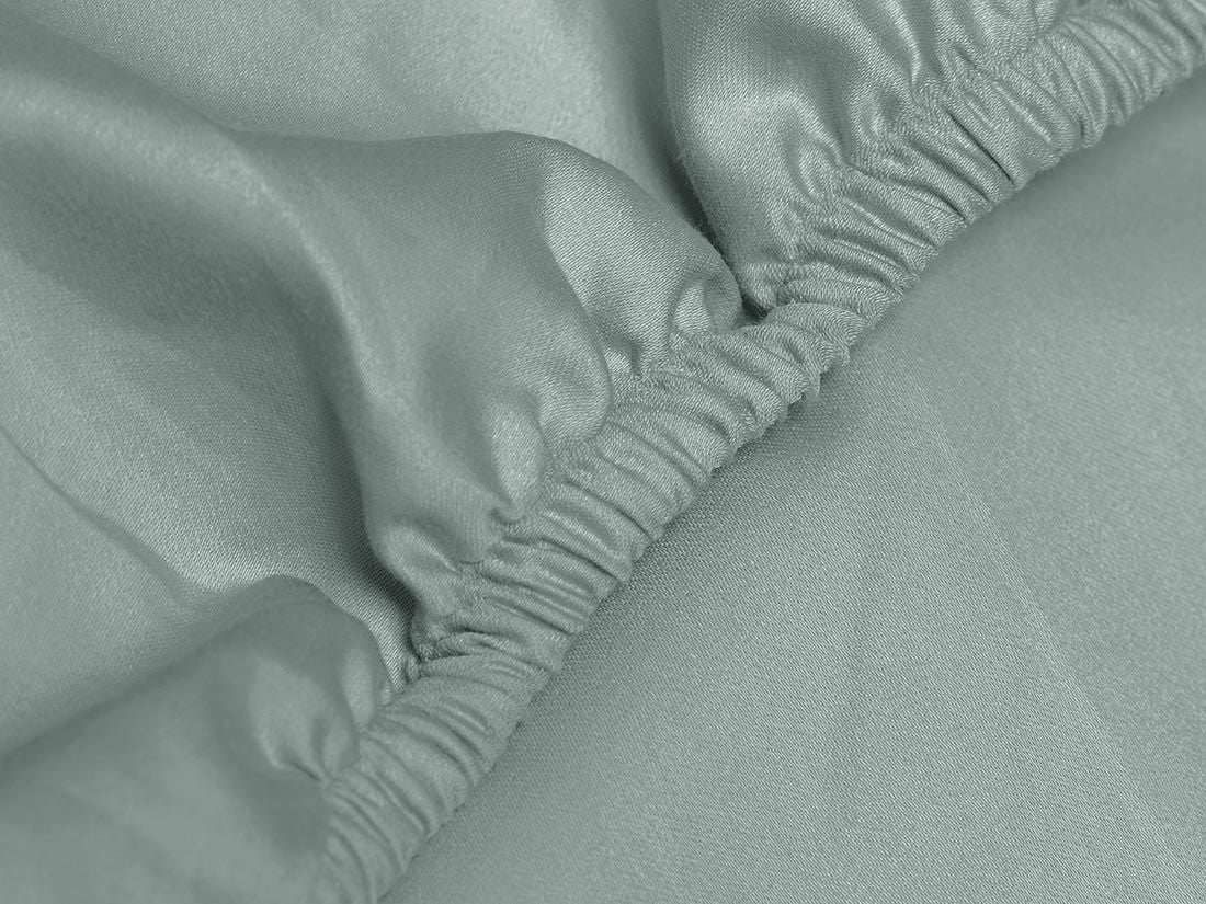 Spannbettlaken Baumwollsatin Sea Green
