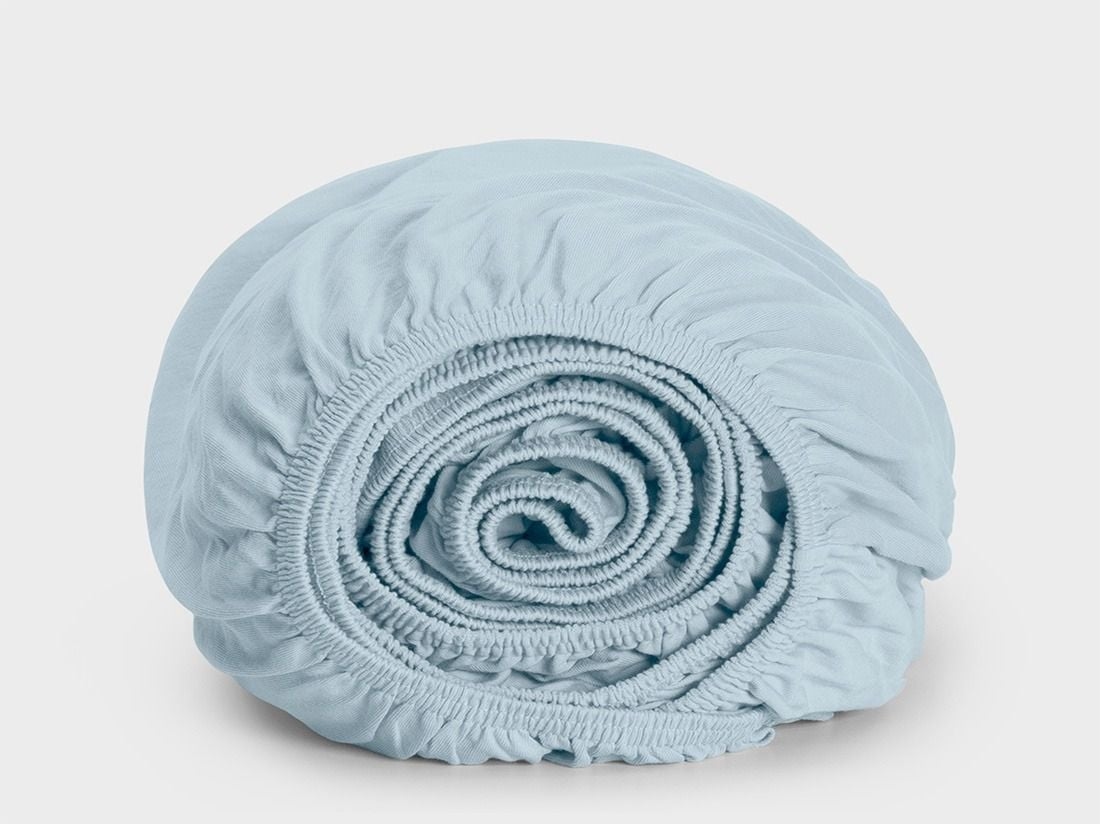 Kinderspannbettlaken Baumwolljersey Fresh Blue