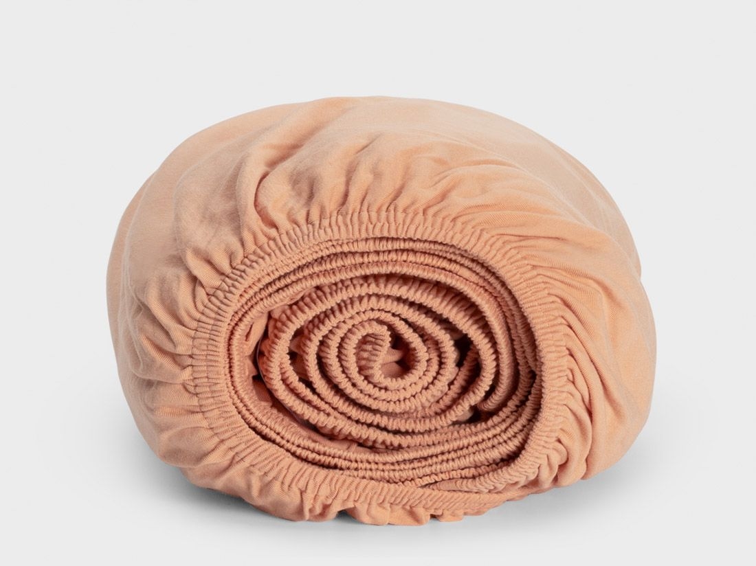 Kinderspannbettlaken Baumwolljersey Perfect Peach 60x120x15