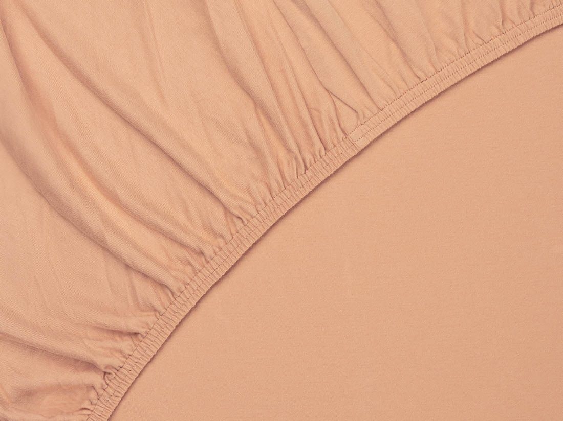 Kinderspannbettlaken Baumwolljersey Perfect Peach 70x145x15