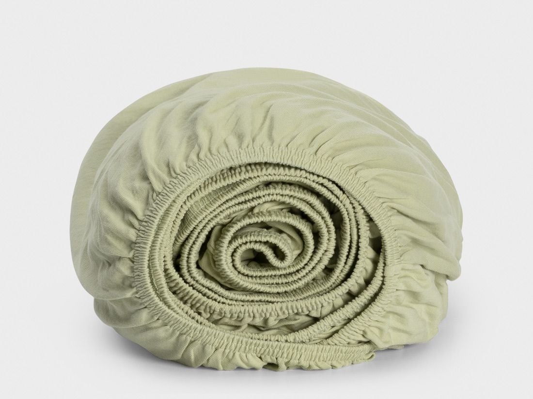 Kinderspannbettlaken Baumwolljersey Pistachio Green 70x145x15