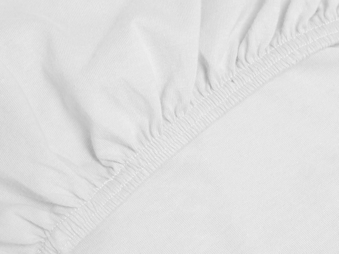 Spannbettlaken Für Topper Jersey Pure White