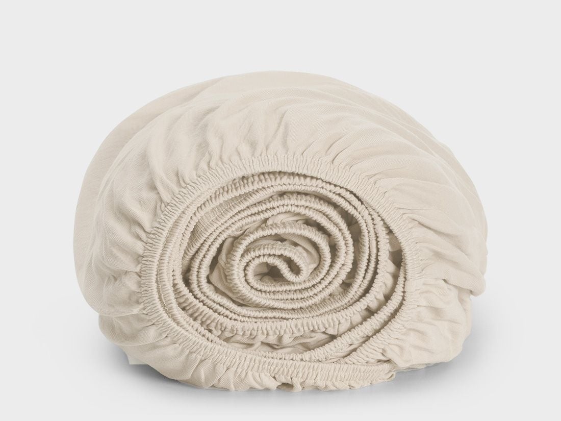 Kinderspannbettlaken Baumwolljersey Sunrise White