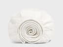 Kinderspannbettlaken Perkal-Baumwolle Blissful White
