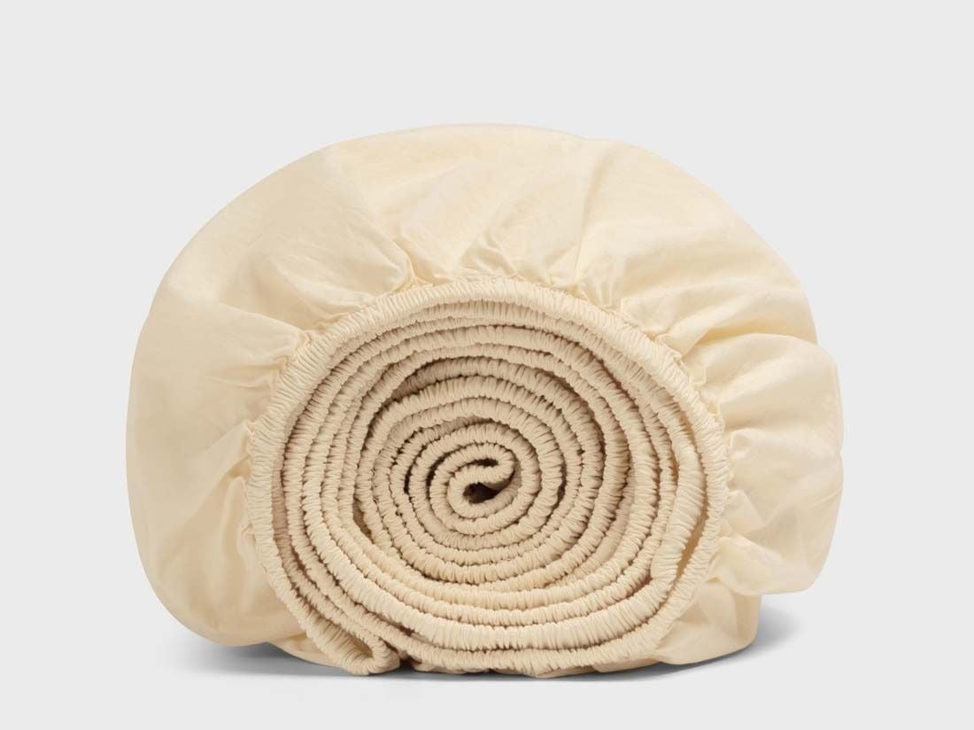 Kinderspannbettlaken Perkal-Baumwolle Butter Glow