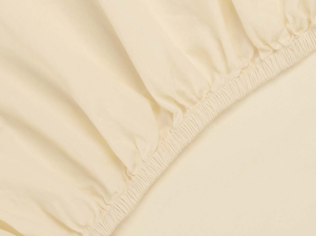 Spannbettlaken Perkal-Baumwolle Butter Glow