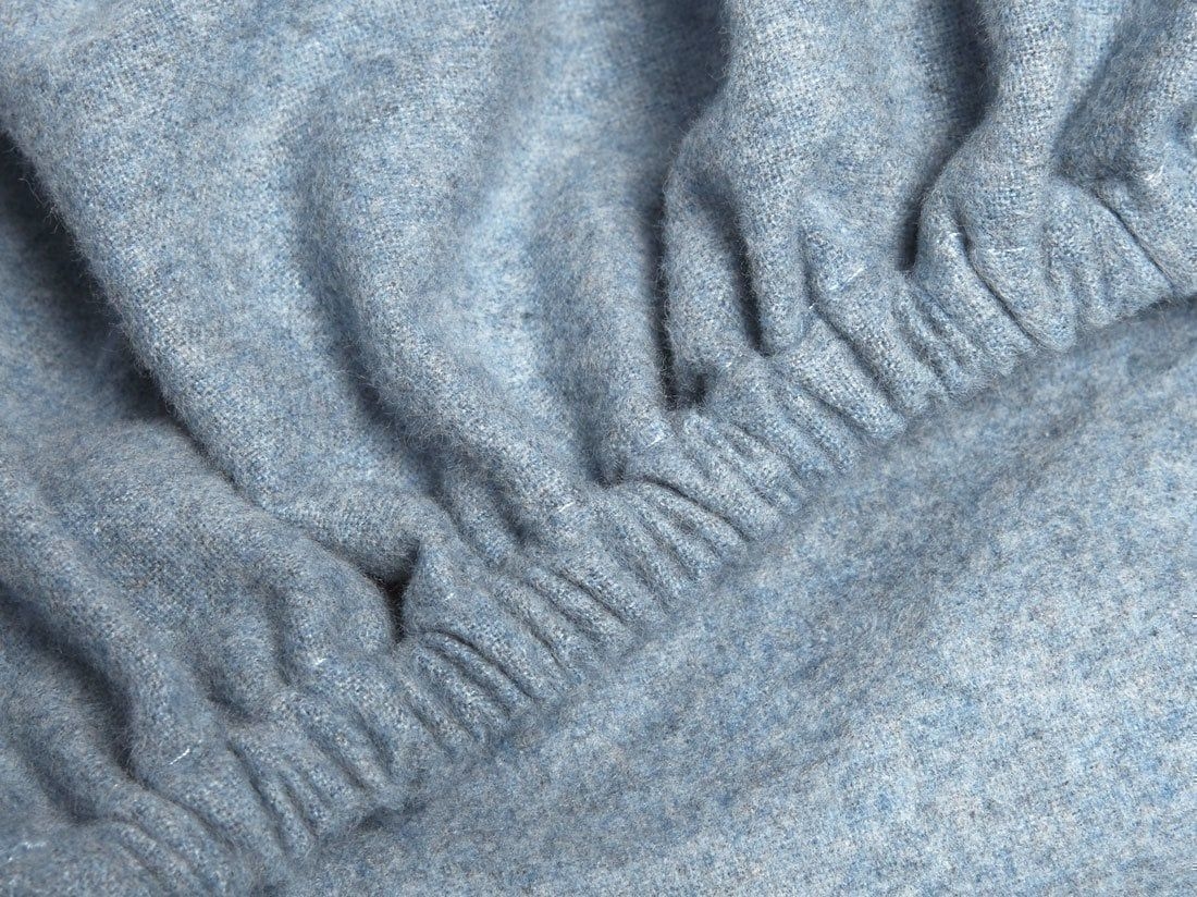 Spannbettlaken Flanell Light Blue 100x200x30