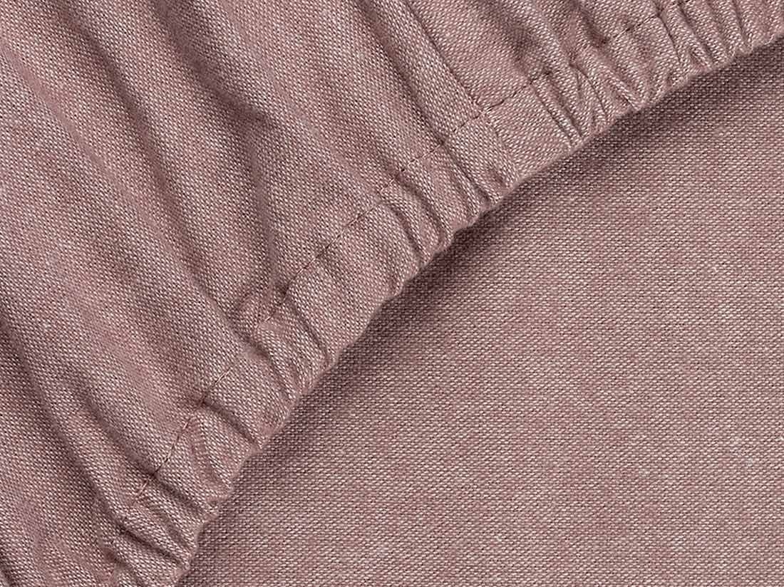 Spannbettlaken Flanell Mauve Chambray