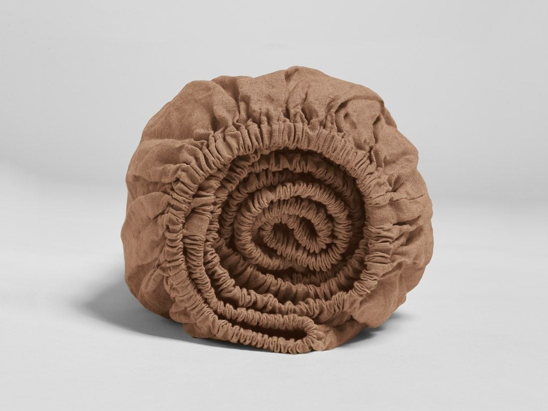 Spannbettlaken Gewaschenes Leinen Hazel 90x210x30