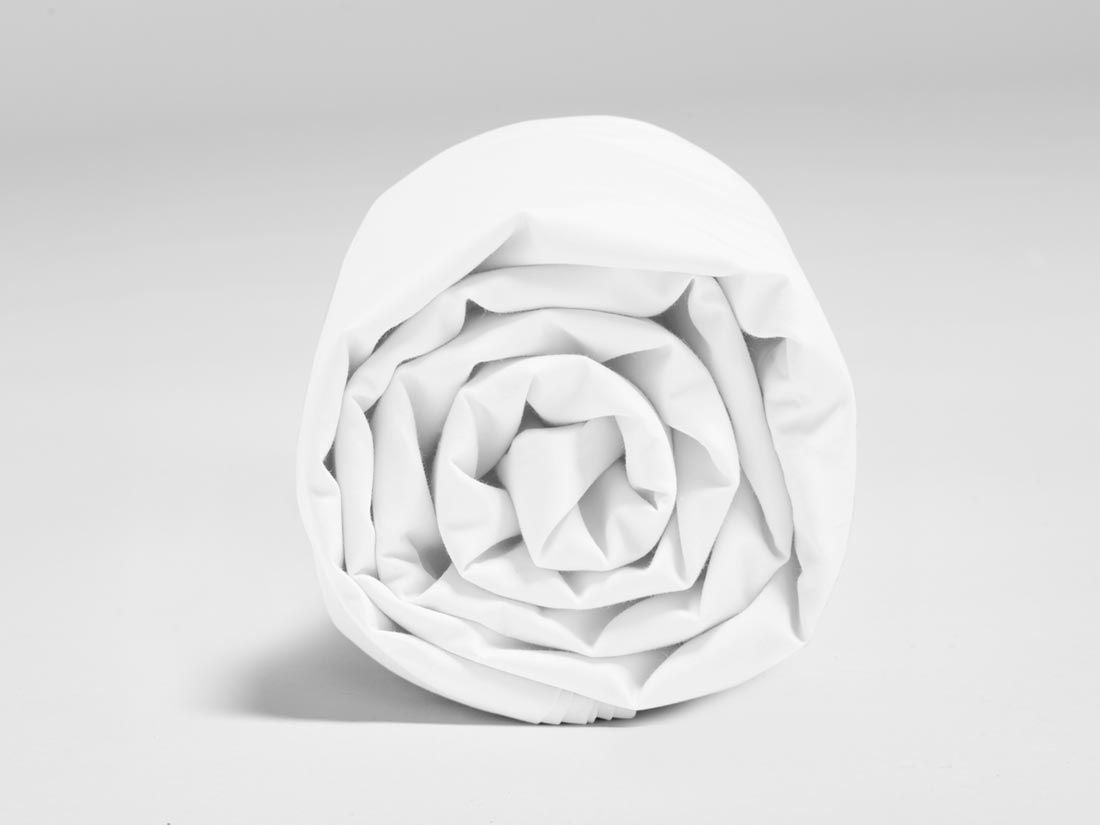 Laken Perkal-Baumwolle Pure White