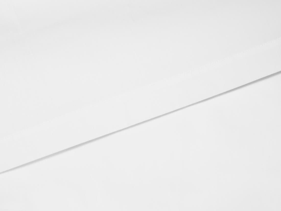 Laken Perkal-Baumwolle Pure White
