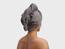 Haarhandtuch Terry Dark Grey