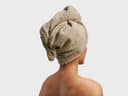 Haarhandtuch Terry Warm Taupe